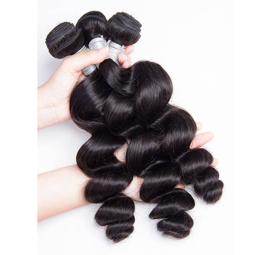 Loose Wave Bundles with Lace Frontal Closure Loose Wave Bundles with Lace Frontal Closure