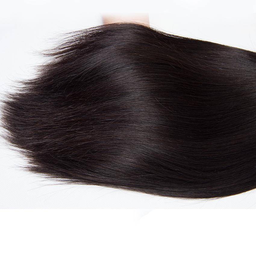 Brazilian Straight Human Hair Bundles with Frontal Closure Brazilian Straight Human Hair Bundles with Frontal Closure