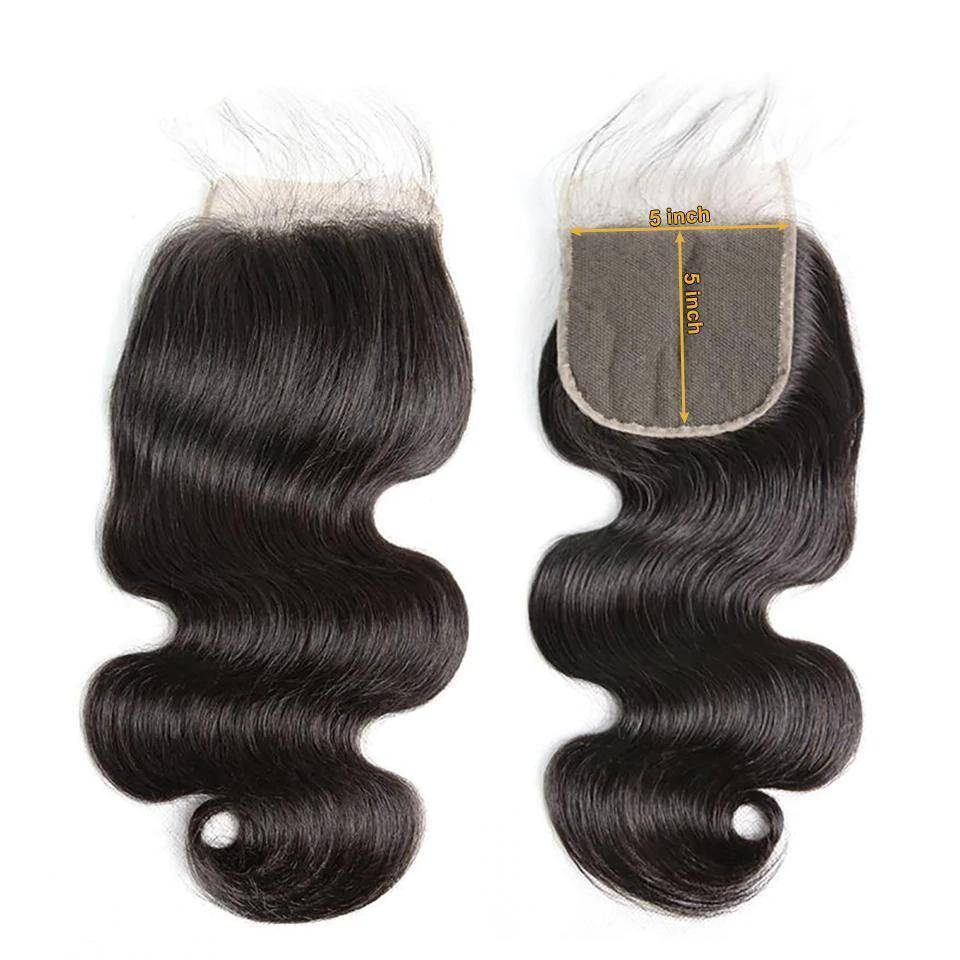 Brazilian Body Wave 5x5 Swiss Lace Closure