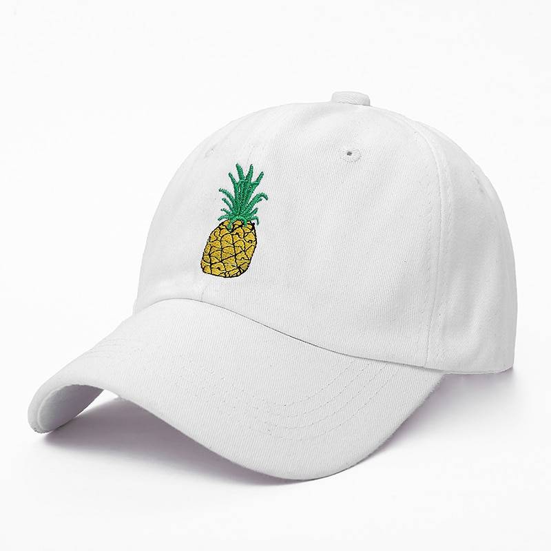Cute Style Pineapple Embroidered Baseball Cap Cute Style Pineapple Embroidered Baseball Cap
