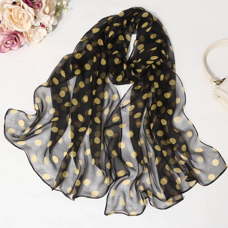 Women's Floral Printed Silk Scarf